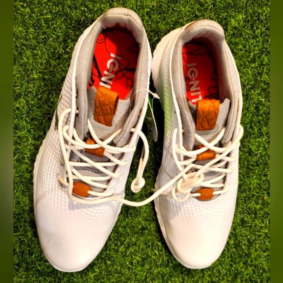 NWT Puma Ignite golf shoes snickers with orange spikes Sz 7C no box unisex - Picture 1 of 8